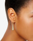 ფოტო #2 პროდუქტის Teardrop Two-Tone Openwork Drop Earrings In 14k Gold and White Gold