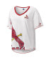 Women's White St. Louis Cardinals Perfect Game V-Neck T-shirt