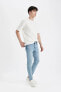 Skinny Crop Fit Dar Rahat Kalıp Normal Bel Ekstra Dar Paça Jean Pantolon C9646AX24SP