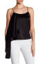 alice + olivia Lelah Side Drape Camisole Top Women's Sz. XS (Black) 152902