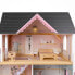 EUREKAKIDS Wooden dollhouse with elevator