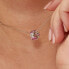 Фото #3 товара Fancy Vibrant Pink FVP02 shiny silver pendant