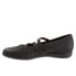 Фото #4 товара Trotters Della T1953-001 Womens Black Nubuck Slip On Ballet Flats Shoes 10