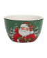 Фото #5 товара Christmas Lodge Santa 4 Piece Ice Cream Bowl Set