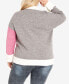 Plus Size Zola Colorblock V-neck Cardigan Sweater