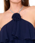 ფოტო #2 პროდუქტის Women's Embellished Tiered Halter Top