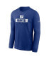 Men's Royal New York Giants Sideline Performance Long Sleeve T-Shirt