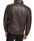 Фото #2 товара Men's Faux-Leather Bomber Jacket