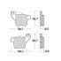 Фото #1 товара MOTO-MASTER GasGas/Husqvarna/KTM 099022 Sintered Brake Pads