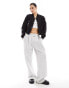 New Look cropped bomber jacket in black