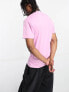 Фото #3 товара Vans unisex left chest logo t-shirt in pink