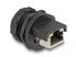 Фото #1 товара Delock RJ45 Cat.6A Coupler with protective cap for built-in installation IP67 dust and waterproof - Cat6a - Black - Metal - Plastic - IP67 - 31.6 mm - Polybag
