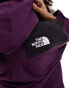 The North Face Reign On logo jacket in purple and black