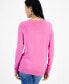 ფოტო #2 პროდუქტის Women's Long Sleeve Crewneck Sweater, Created for Macy's