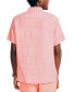 ფოტო #2 პროდუქტის Men's Classic-Fit Solid Linen Short-Sleeve Shirt