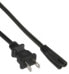 Фото #1 товара InLine power cable mains male USA / Euro 8 female - 1m