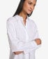 Фото #4 товара Karl Lagerfeld Women's Cotton Embellished Long-Sleeve Blouse