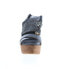 Фото #3 товара Bed Stu Petra F394003 Womens Black Leather Hook & Loop Wedges Sandals Shoes 11
