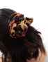 Фото #2 товара My Accessories leopard print scrunchie with contrast red piping