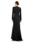 ფოტო #3 პროდუქტის Women's Ieena Raglan Long Sleeve High Neck Gown