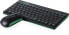 Rapoo 8000 - Mini - Wireless - RF Wireless - QWERTY - Black - Green - Mouse included - фото #6