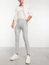 ASOS DESIGN super skinny wool mix smart trousers in grey window check