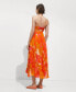 ფოტო #3 პროდუქტის Women's Draped Detail Printed Dress