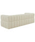 Фото #3 товара Calyna 90" Channel Tufted Boucle Sofa