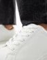 ASOS DESIGN Wide Fit Drama trainers in white