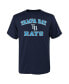 Фото #1 товара Big Boys and Girls Navy Tampa Bay Rays Heart Soul T-Shirt