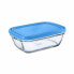 Фото #1 товара Прямоугольная коробочка для завтрака с крышкой Duralex Freshbox Синий 1,1 L
