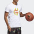 Фото #3 товара adidas SUMMER HARDEN 篮球运动短袖T恤 男款 白色 / Футболка Adidas SUMMER HARDEN T FS9914