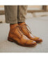 ფოტო #6 პროდუქტის Men's Paris Floral Embossed Leather Dress Boots