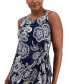 Women's Sleeveless Sarong-Style Jersey-Knit Dress