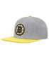 Men's Gray, Gold Boston Bruins Classic Logo Snapback Hat