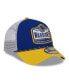 Фото #3 товара Men's Royal, Gold Golden State Warriors 2024 NBA All-Star Game A-Frame 9FORTY Trucker Hat