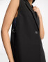 Фото #6 товара Miss Selfridge co-ord sleeveless oversized blazer with side splits