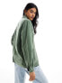 Фото #7 товара Polo Ralph Lauren overshirt in green with pockets