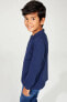 Lacivert Erkek Çocuk Uzun Kollu Polo T-Shirt