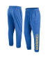 ფოტო #1 პროდუქტის Men's Powder Blue Los Angeles Chargers Chop Block Fleece Sweatpants