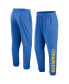 Фото #1 товара Men's Powder Blue Los Angeles Chargers Chop Block Fleece Sweatpants