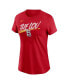 Фото #3 товара Women's Red St. Louis Cardinals Local Team T-shirt