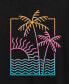 ფოტო #3 პროდუქტის Trendy Plus Size Neon Palms Graphic T-Shirt
