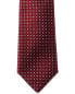 Canali Red Square Silk Tie Men's Red Os
