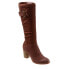 Фото #2 товара Softwalk Knox S1951-204 Womens Brown Narrow Leather Zipper Knee High Boots 11
