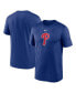 Фото #1 товара Men's Royal Philadelphia Phillies Legend Fuse Large Logo Performance T-shirt