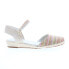 Фото #1 товара David Tate Juno Womens Beige Wide Canvas Hook & Loop Strap Flats Shoes 8