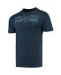 ფოტო #3 პროდუქტის Men's Heathered Charcoal, Navy Villanova Wildcats Meter T-shirt and Pants Sleep Set