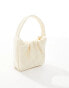 Фото #2 товара ASOS DESIGN grab bag with ruched front in buttermilk