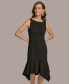 ფოტო #5 პროდუქტის Women's Boat-Neck Sleeveless Ruffled-Hem Sheath Dress